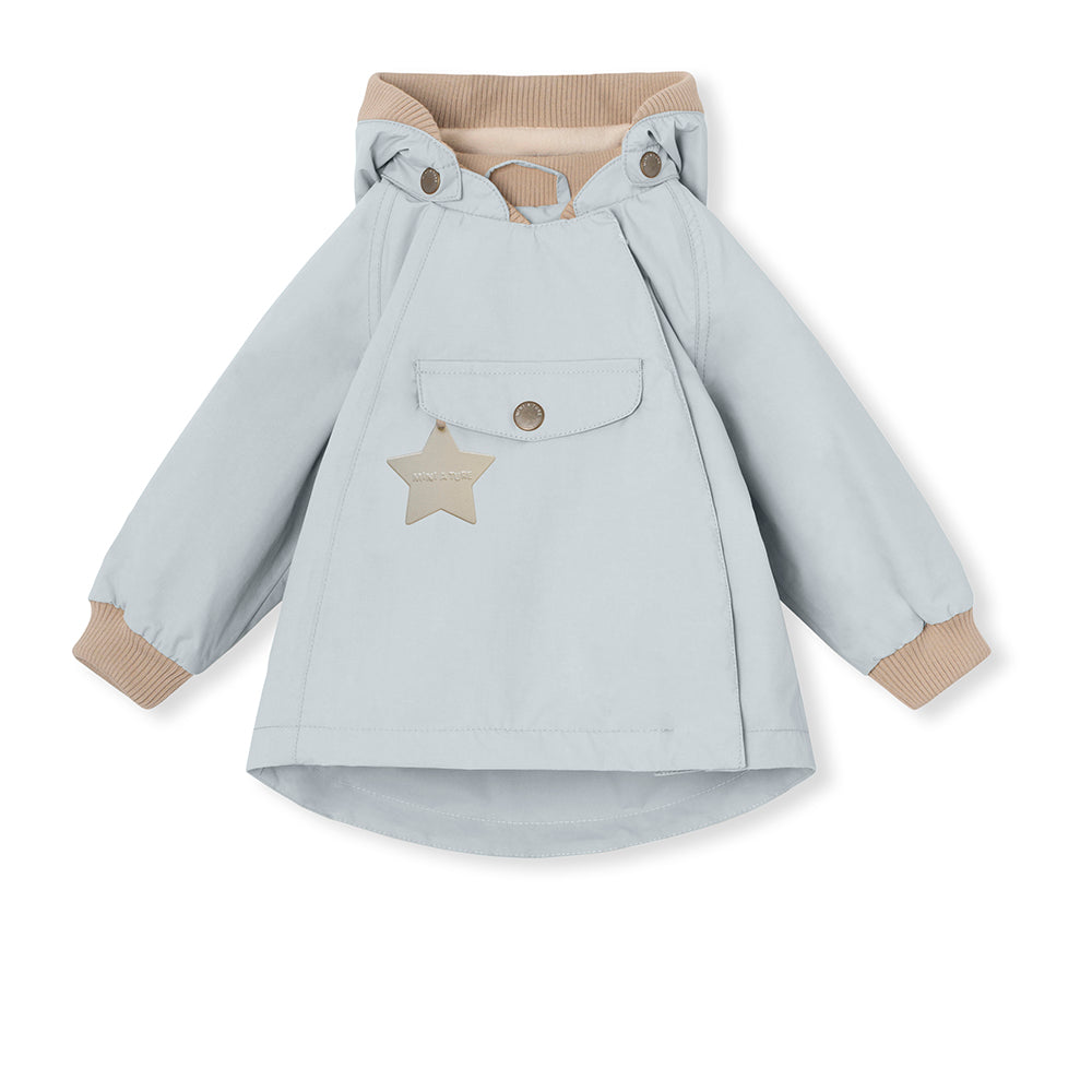 MINI A TURE Wai jacket with Fleece pearl blue