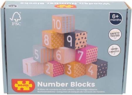 Bigjigs Wooden Number Blocks