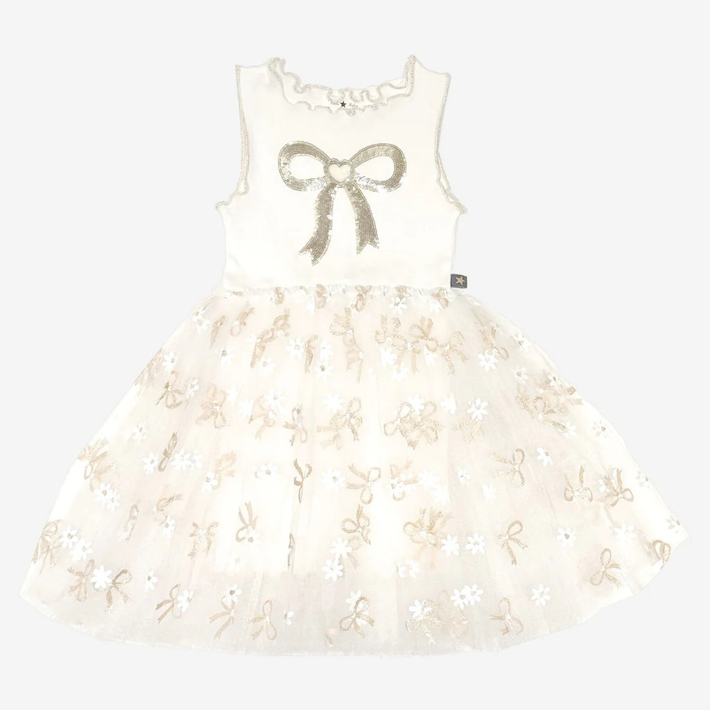 PETITE HAILEY DRESS white gold