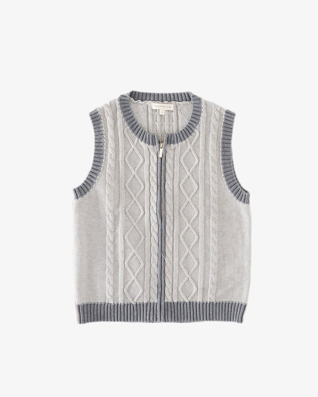 blara Cable-knit Vest grey