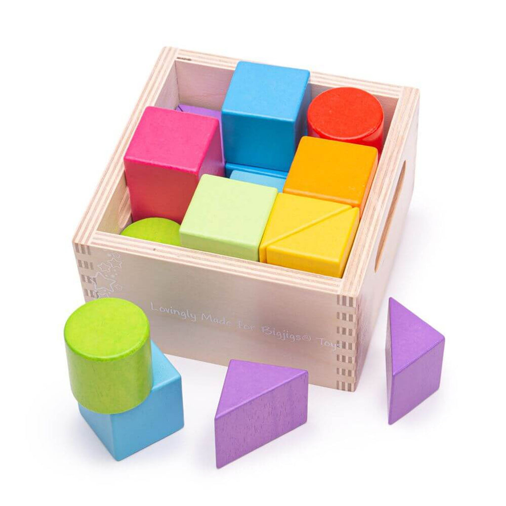 Bigjigs Toys Wooden First Building Blocks