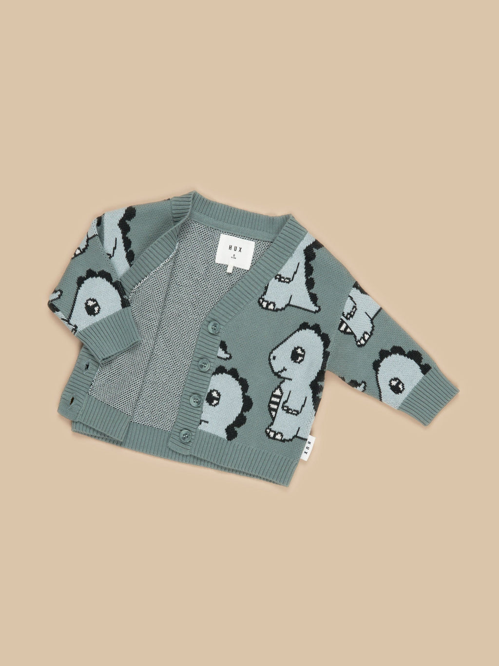 HELLO HUX BOXY CARDI dino