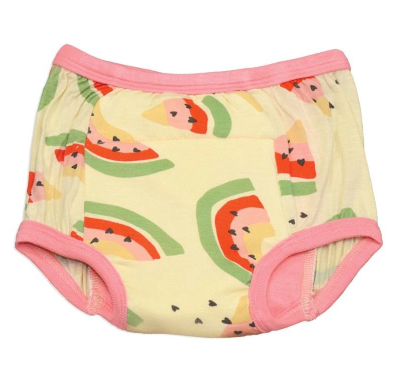 Silkberry Baby BAMBOO TRAINING PANTS Watermelon Rainbow