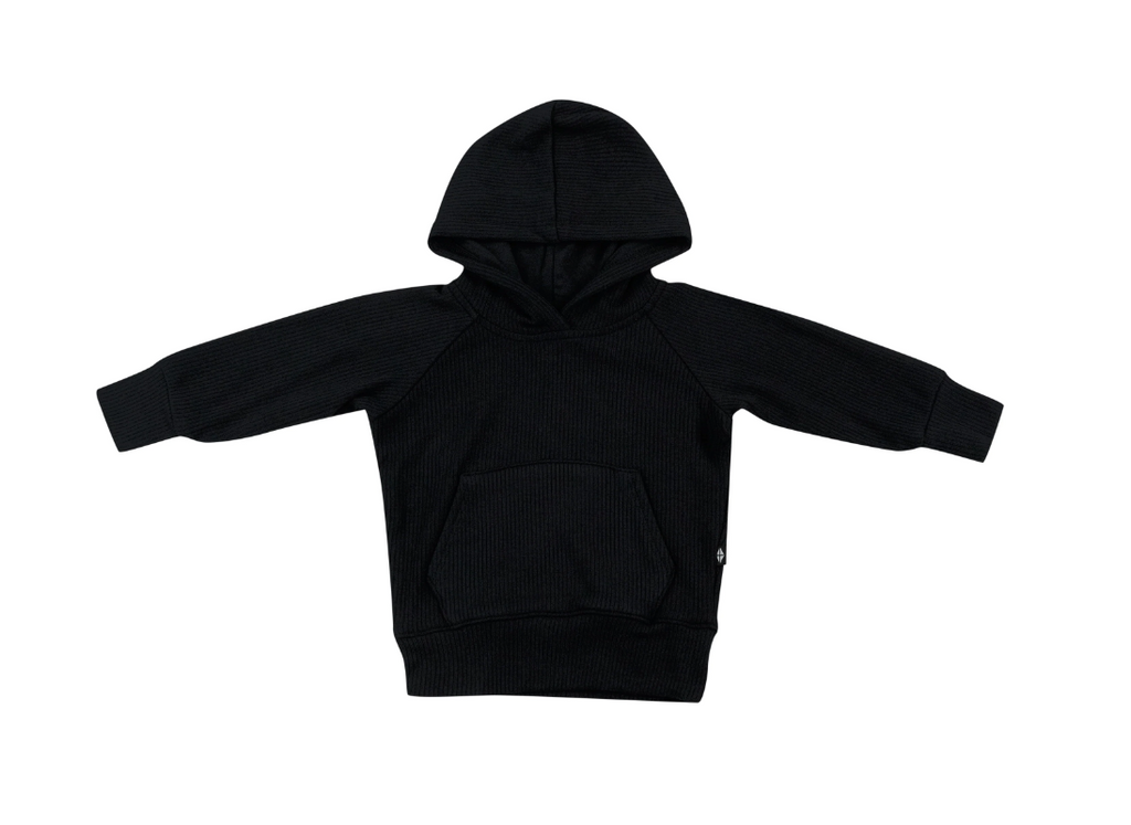 kyte Ribbed Hoodie in midnight