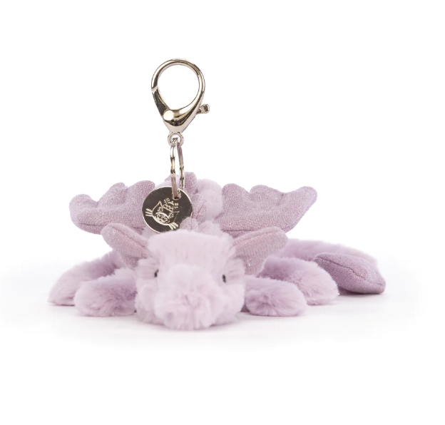 Lavender Dragon Bag Charm