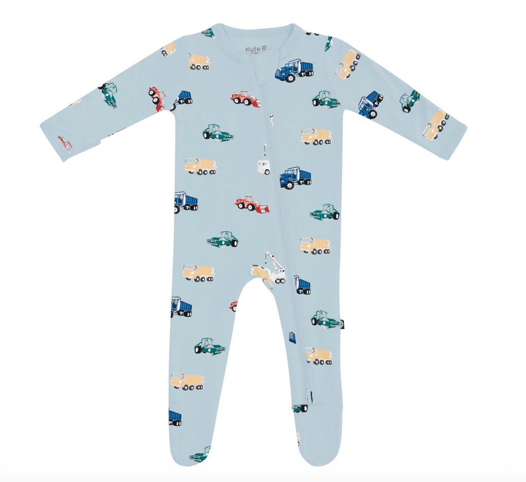 KYTE BABY ZIPPERED FOOTIE - CONSTRUCTION