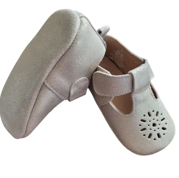 (Gloria) Crystal Laser T-Bar Infant Shoe