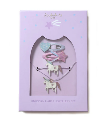 Unicorn Hair & Jewellery Set