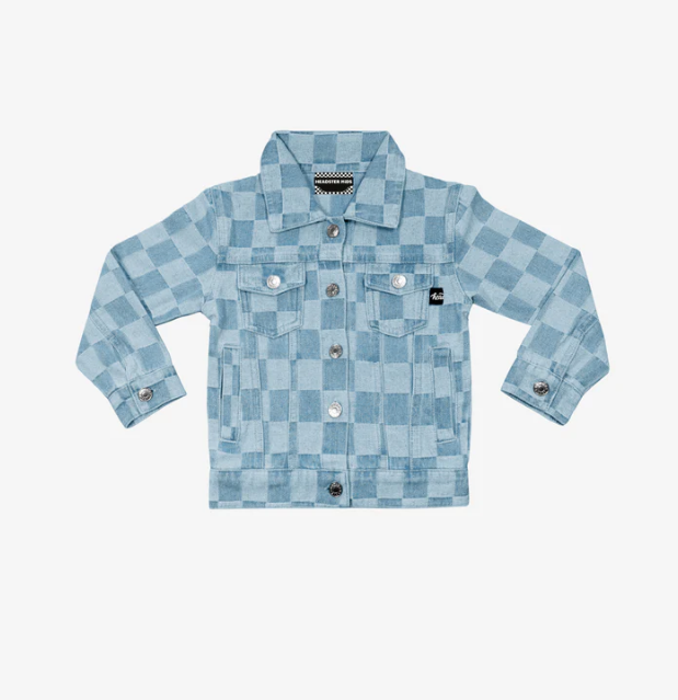 Headster Check yourself denim jacket