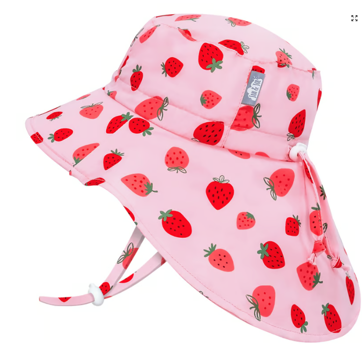 Jan julKids Water Repellent Adventure Hats | Pink Strawberry
