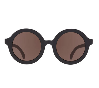 Euro Round Sunglasses | Jet Black