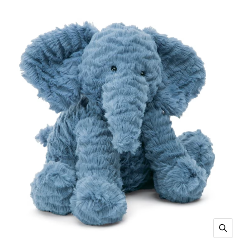 Fuddlewuddle Elephant Medium, Blue