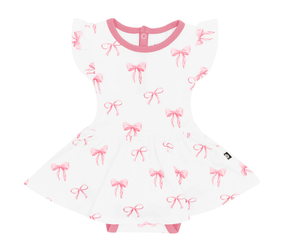 Twirl Bodysuit Dress in Bow