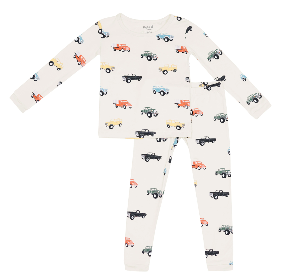 Kyte long sleeves PJ in Vintage truck