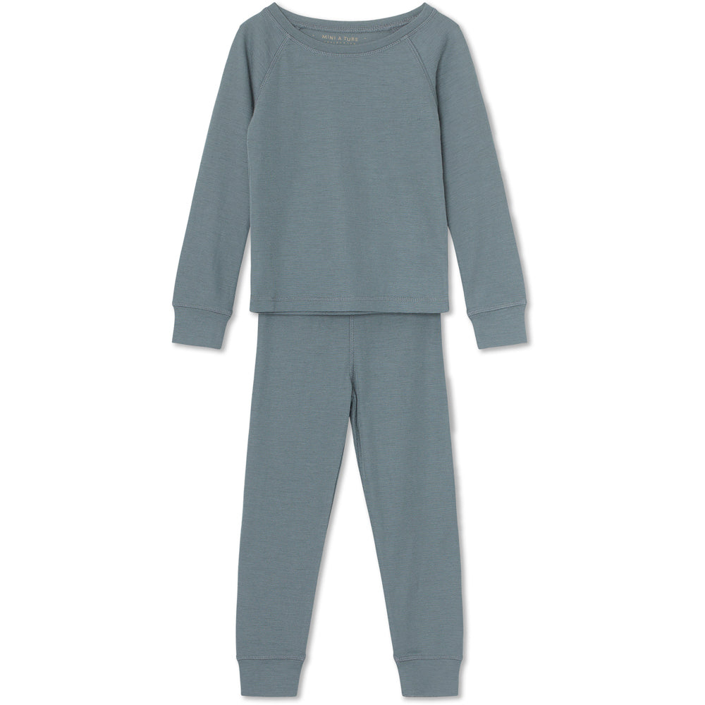 Mini a ture Merino wool PJ-blue