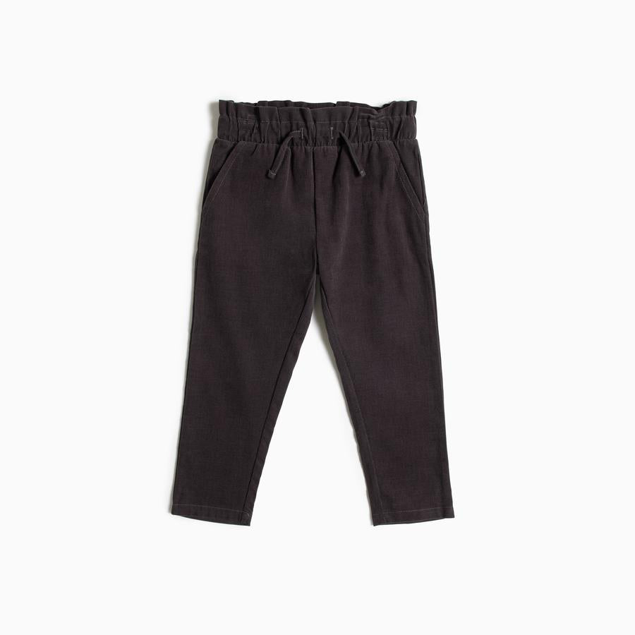 Charcoal Mini-Corduroy Girl Pants