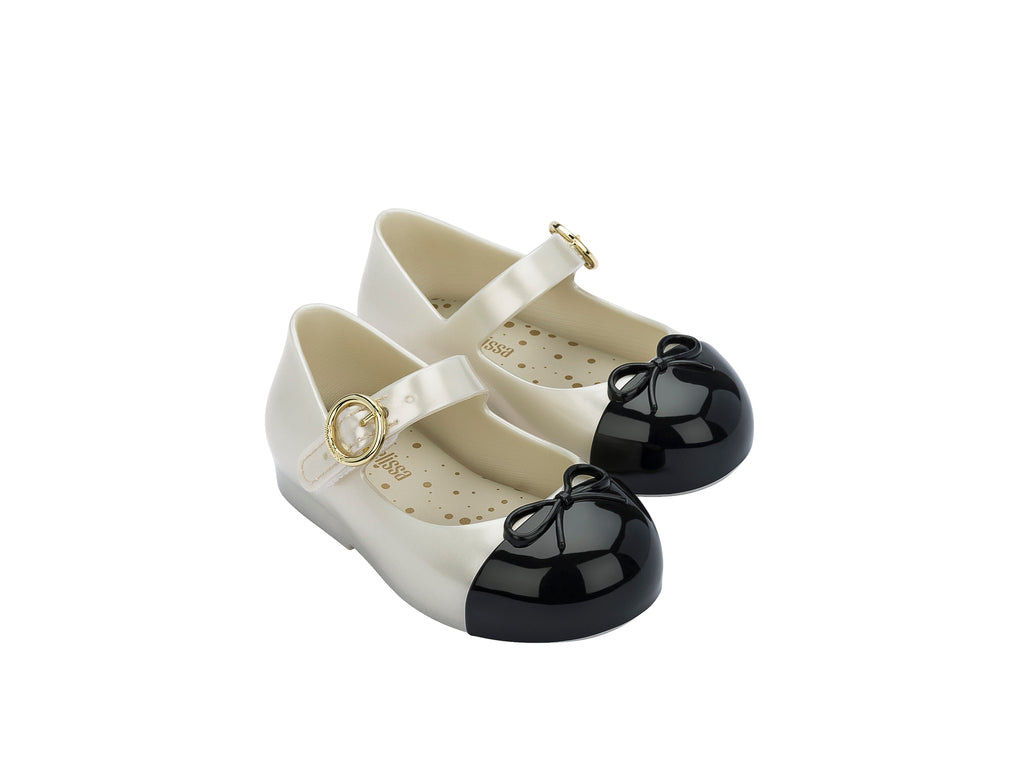 mini melissa pearl white/black