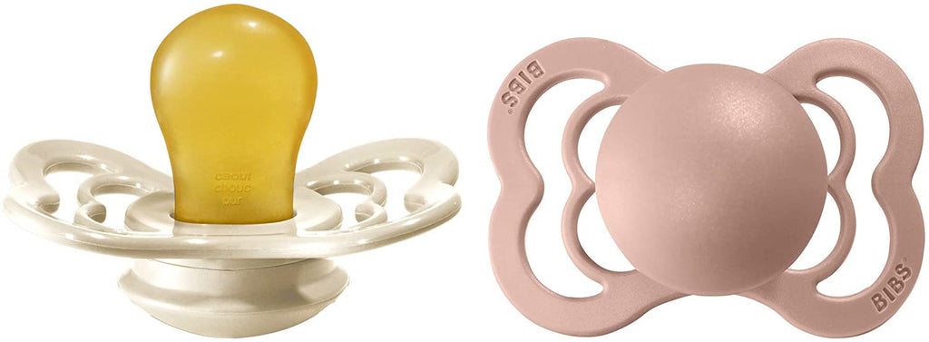 BIBS Pacifier COUTURE Latex 2 PK Ivory / Blush