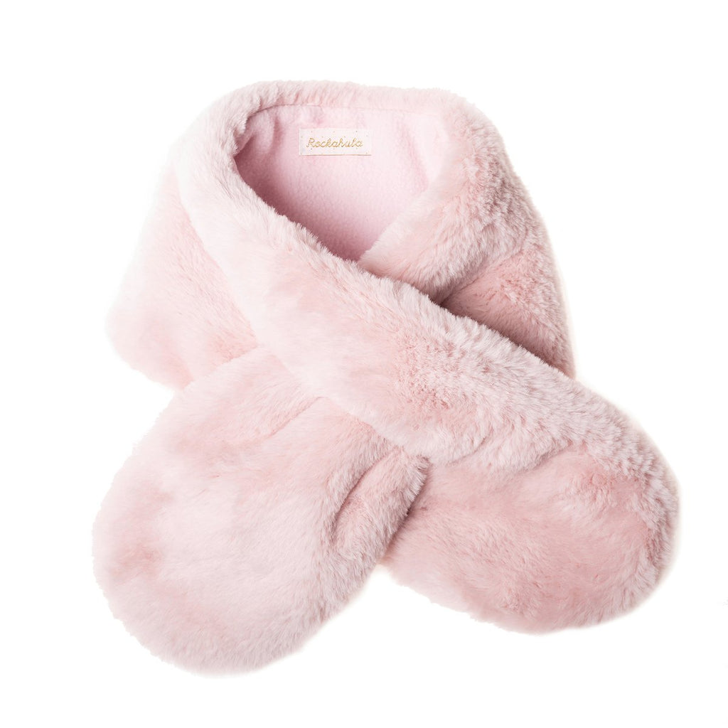 Teddy Fur Wrap Dusky Pink