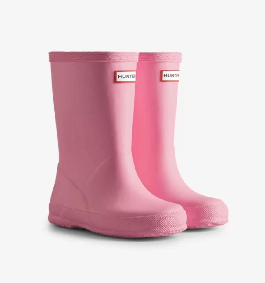 Hunter Original Kids First Classic Rain Boots pink fizz