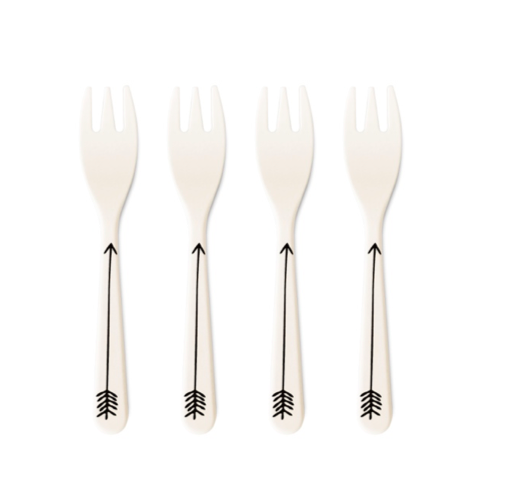 BAMBOO FIBER SET OF 4 FORKS