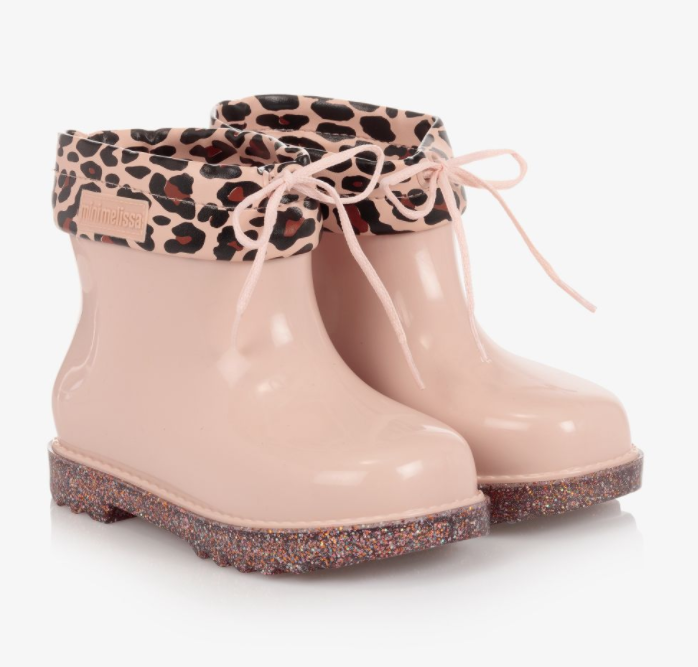 Mini Melissa Girls Pink Jelly Boots