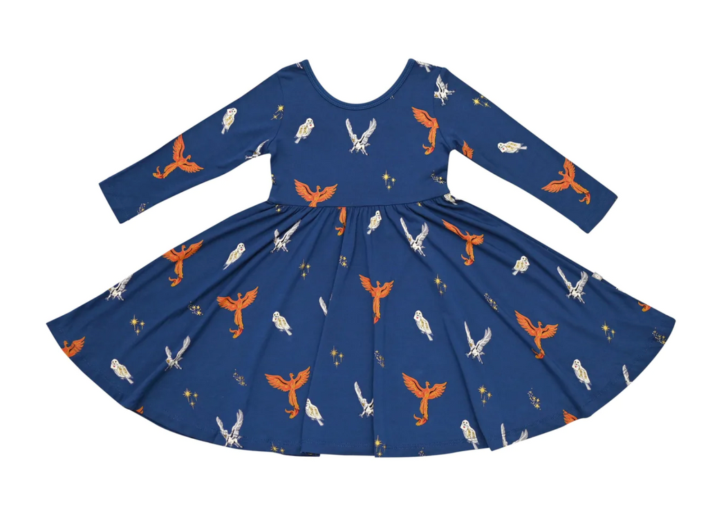 Kytebaby Long Sleeve Twirl Dress in Flight