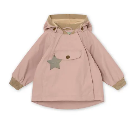 MINI A TURE Wai fleece lined spring jacket. GRS Rose Smoke