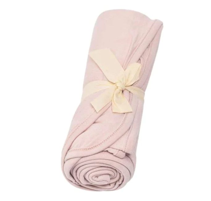 kyte PRINTED SWADDLE BLANKET IN blush
