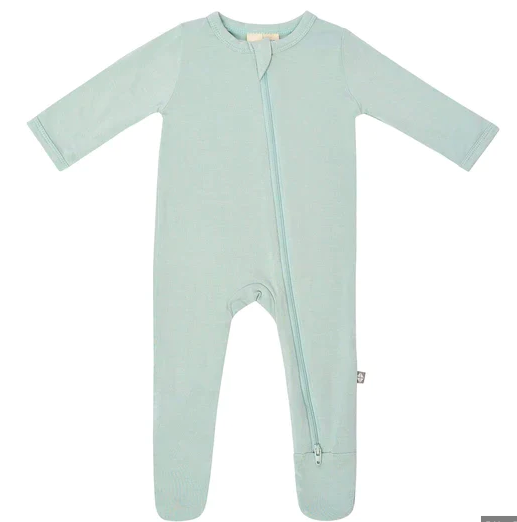 Kyte Zippered Footie in Sage