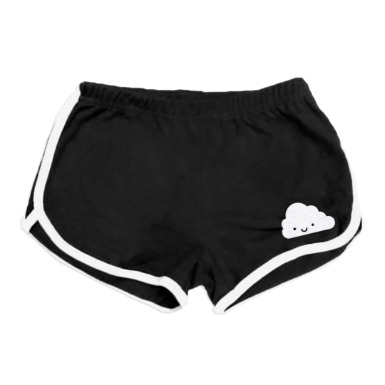 KAWAII CLOUD RUNNING SHORTS - LittleLeafBaby