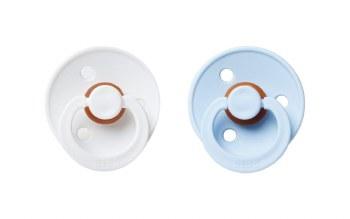 BIBS Pacifier (2 Pk)baby blue/white