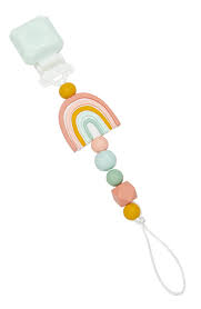loulou lollipop pacifier clip rainbow