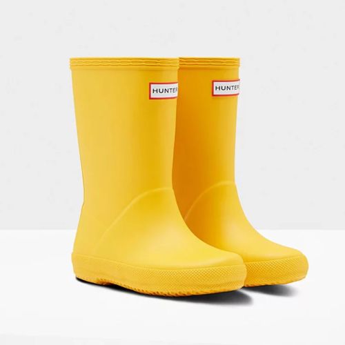 Hunter Original Kids First Classic Rain Boots yellow – LittleLeafBaby
