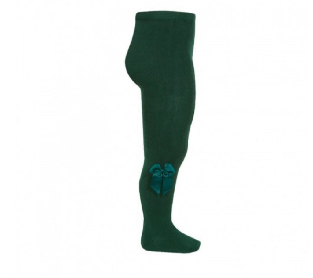 Condor Grosgrain Bow Tights 2482/1 #780 Green