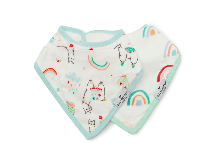 Loulou Lollipop Muslin Bib Set - LittleLeafBaby