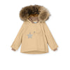 Wang fleece lined winter jacket fur. GRS Semolina Sand