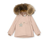 Wang fleece lined winter jacket fur. GRS Rose Dust