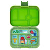 Yumbox Original 6 Compartment matcha green with monsters tray