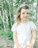 Blara Linen Bow Dress cream white