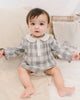 blara orangic Checker Girl Bodysuit