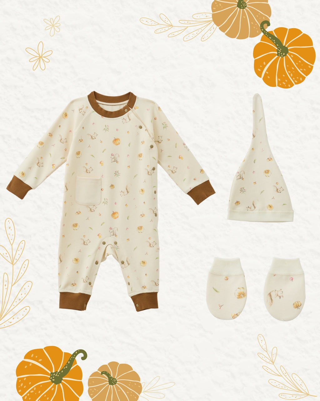 Blara organic long sleeves romper gift set