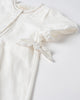 Blara Linen Bow Dress cream white