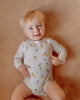 Blara organic lemon long sleeves bodysuit gift set