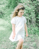 Blara Linen Bow Dress cream white