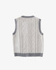 blara Cable-knit Vest grey