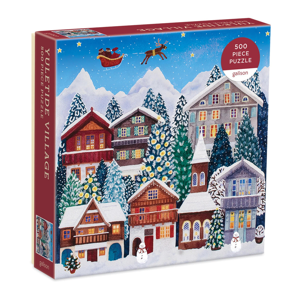 galison 500 piece yuletide village