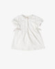 Blara Linen Bow Dress cream white