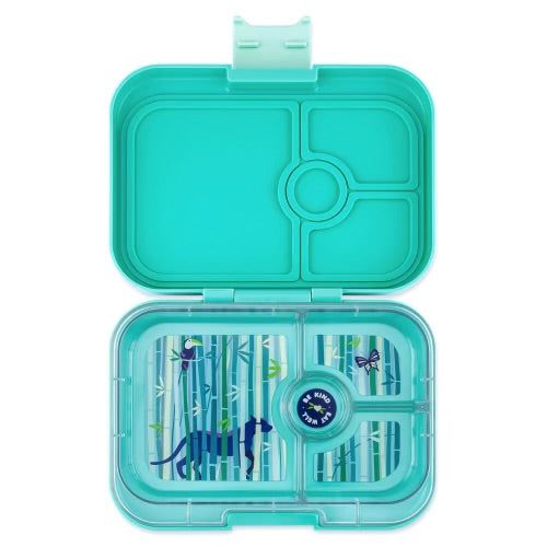 Yumbox Panino 4 Compartment tropical aqua with panther tray