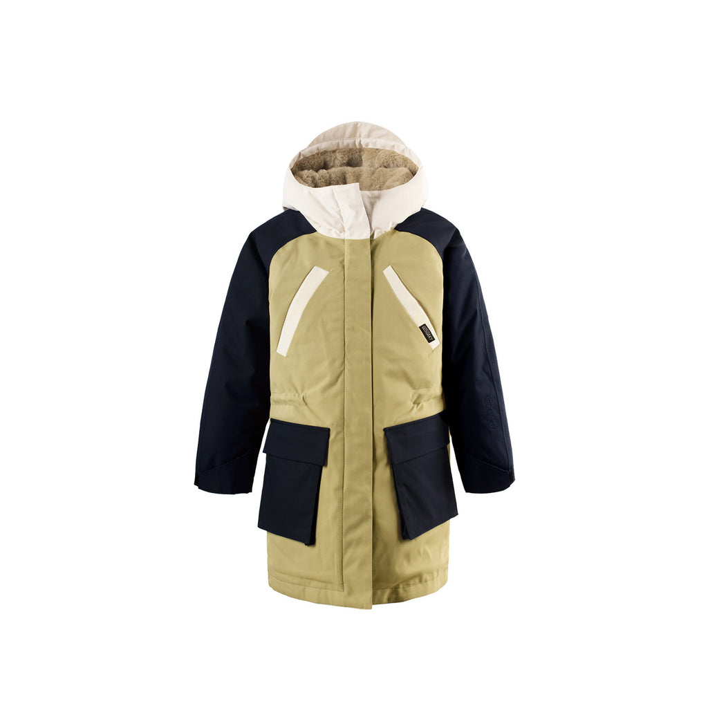 FAST CAMEL coat gray green multi